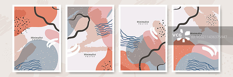 手绘抽象时尚图案图片素材