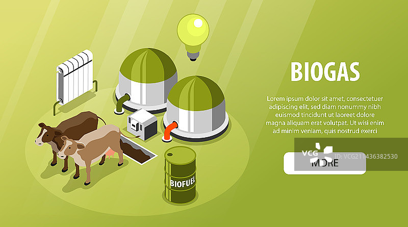 沼气绿色banner图片素材