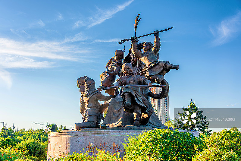 中国吉林松原成吉思汗文化园图片素材