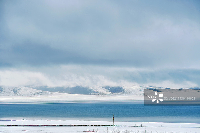 纳木措冬季图片素材