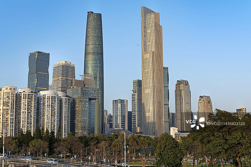 城市天际线建筑图片素材