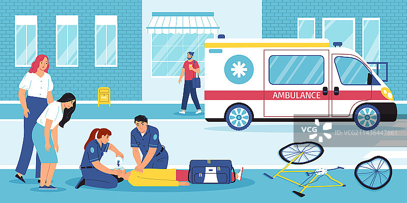 扁平风格的急救图片素材