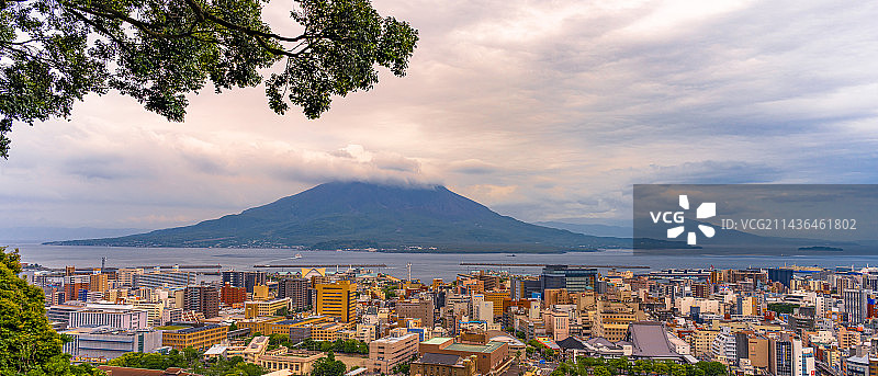 桜島火山图片素材