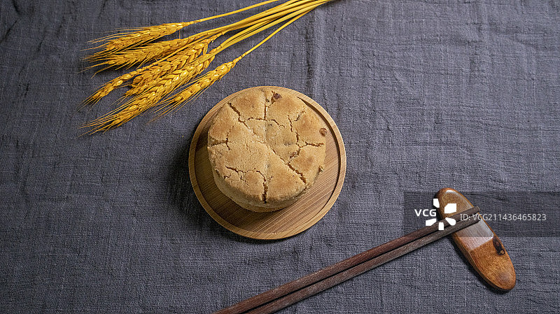 中式糕点核桃酥室内特写宣传广告图片素材