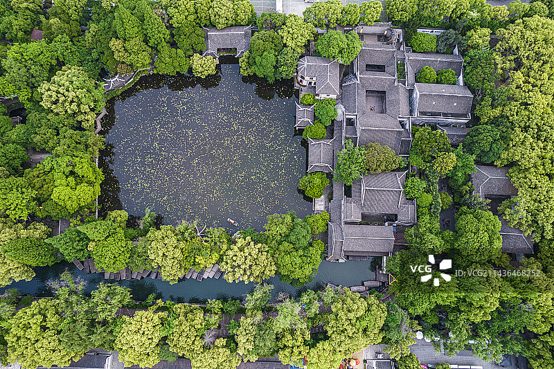 南浔古镇俯瞰图片素材