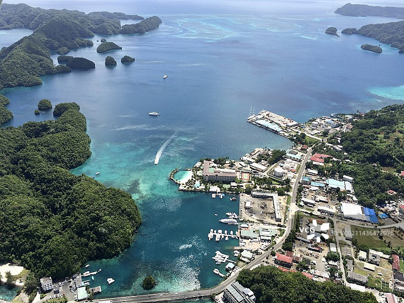帕劳航拍图片素材