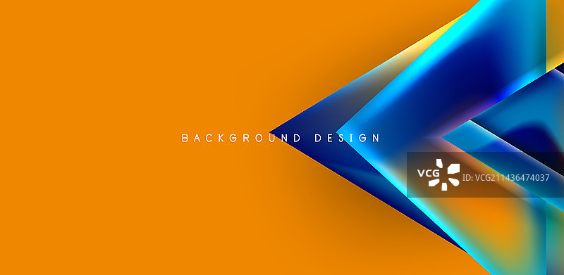 抽象背景与重叠的三角形和图片素材