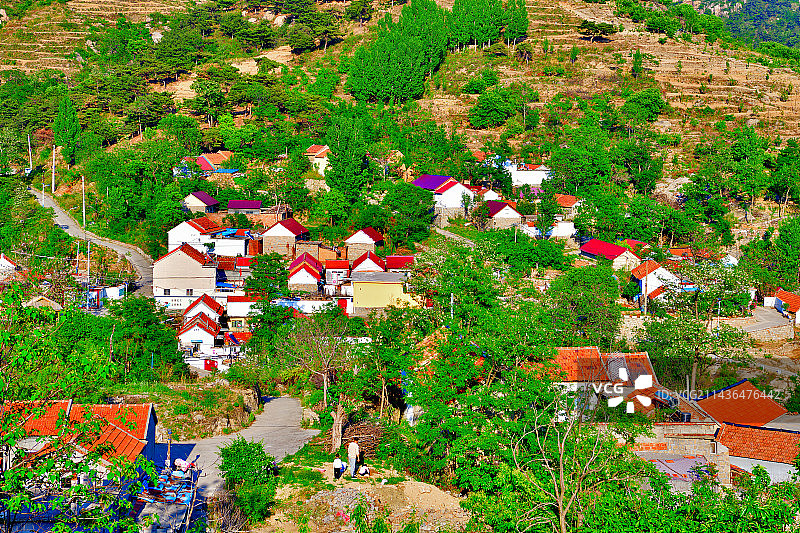 山村民居（拍摄于山东省淄博市沂源县朱阿村）图片素材