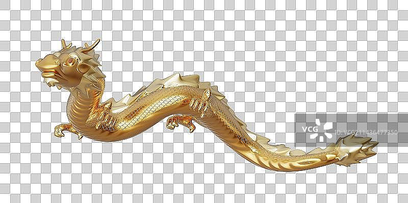 中国龙三维插画图片素材