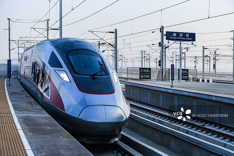 雄安第一趟高铁图片素材