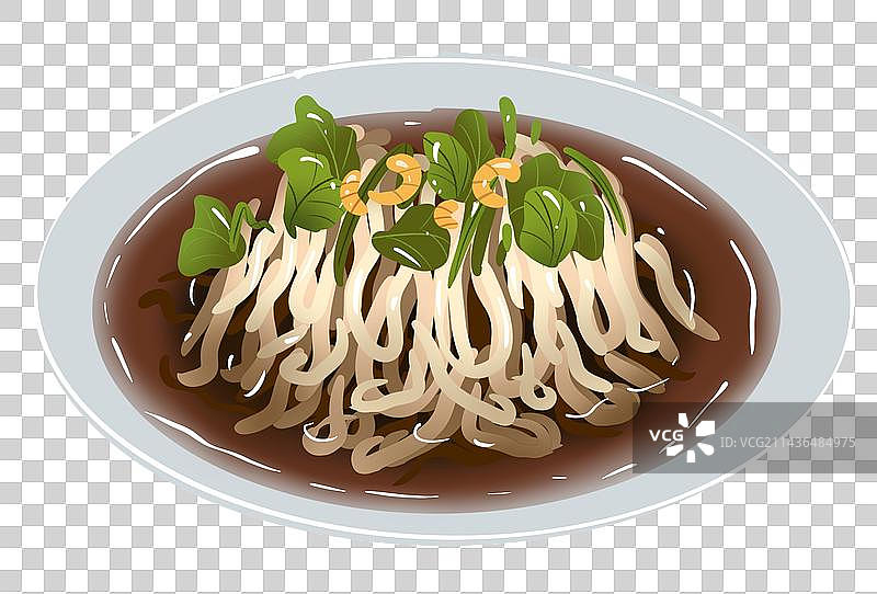 中式美食扬州大煮干丝插画图片素材