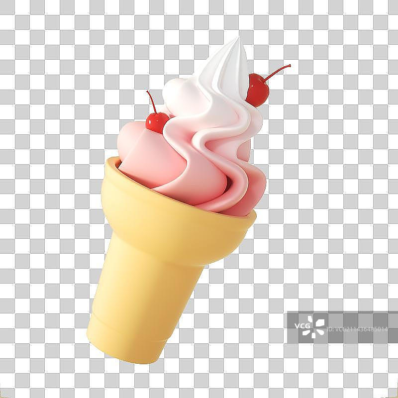 C4D建模夏季盛夏冰棍雪糕冰淇淋元素图片素材