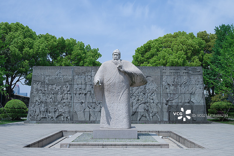 苏州胥门伍子胥塑像图片素材