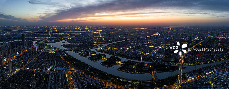 江都水利枢纽夜景图片素材