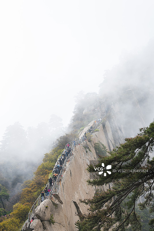中国陕西省渭南市西岳华山风景区图片素材