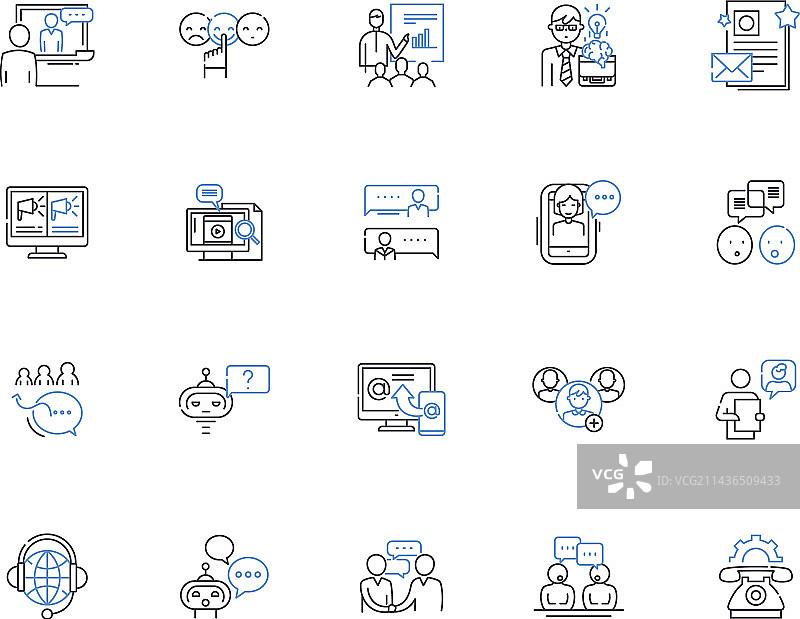演讲大纲图标合集图片素材