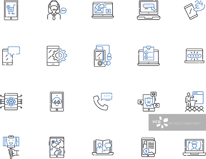 用户轮廓图标集合用户资料图片素材