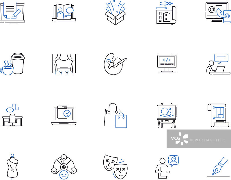 自由职业者图标合集图片素材