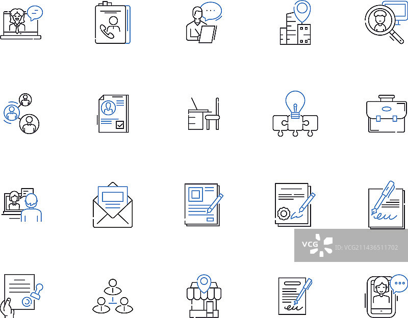 招聘大纲图标合集图片素材