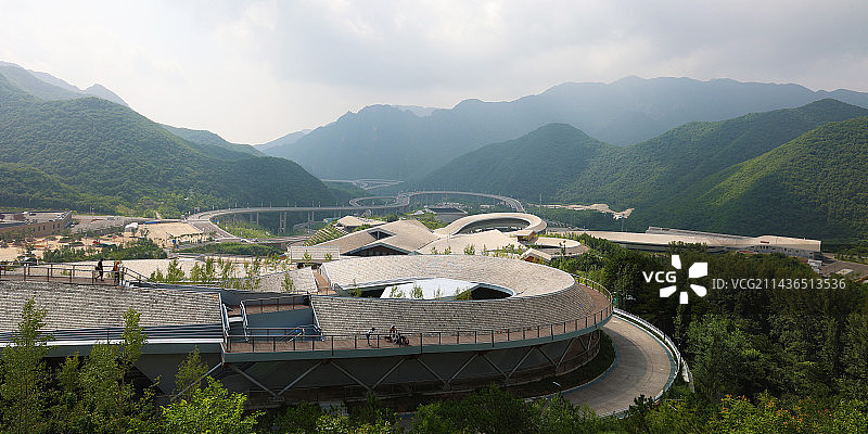 北京延庆冬奥村雪游龙（国家雪橇车中心）图片素材