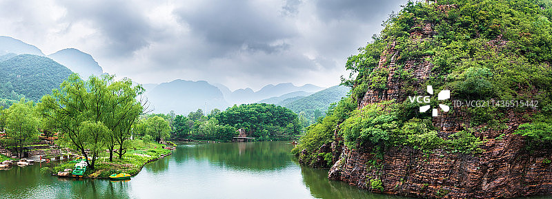 河南省洛阳市新安县青要山 旅游风景区图片素材