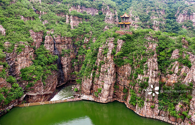河南省洛阳市新安县青要山 旅游风景区图片素材