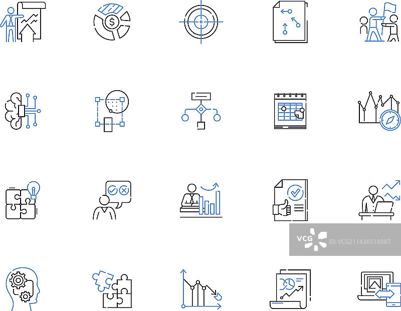 系统设计轮廓图标合集图片素材