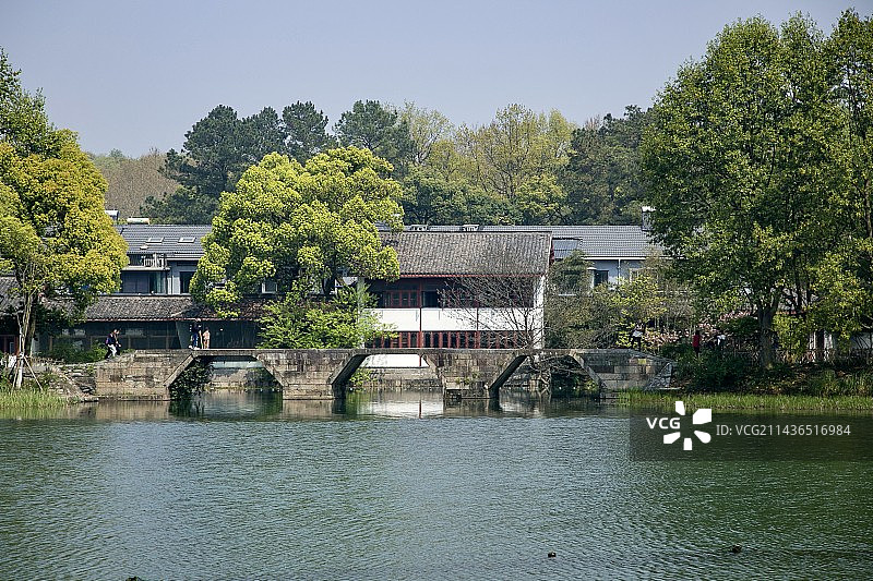 小桥流水人家图片素材