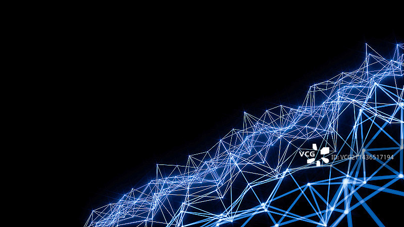 点线组成的网络科技图图片素材