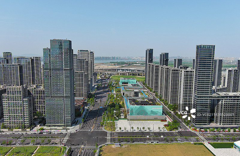 杭州亚运村气势恢宏 静待盛会图片素材