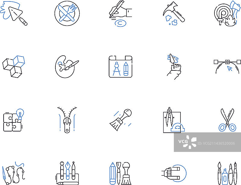 材料轮廓图标面料系列图片素材