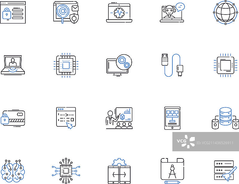 软件轮廓图标合集图片素材
