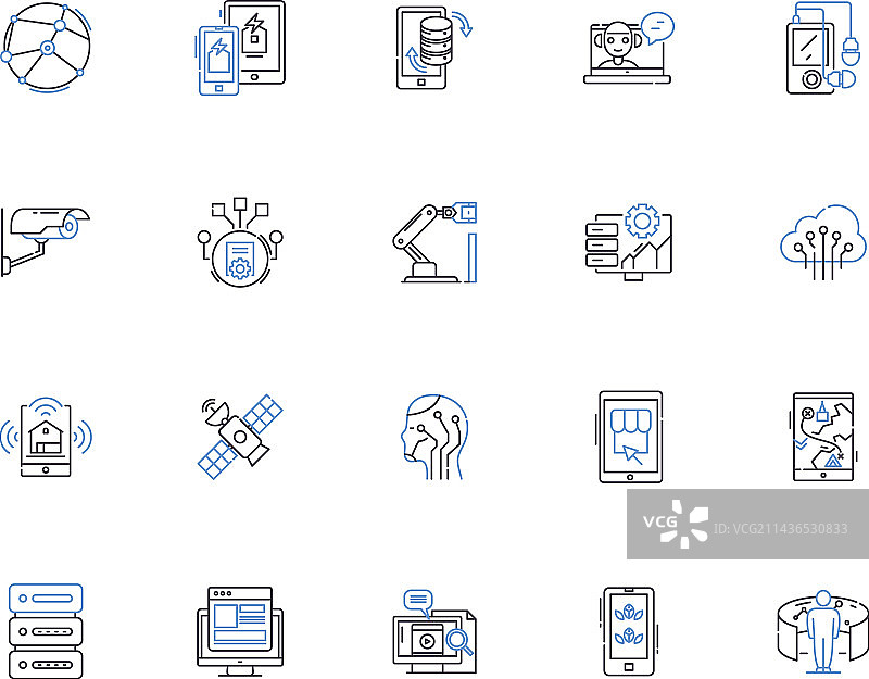 五金轮廓图标合集图片素材