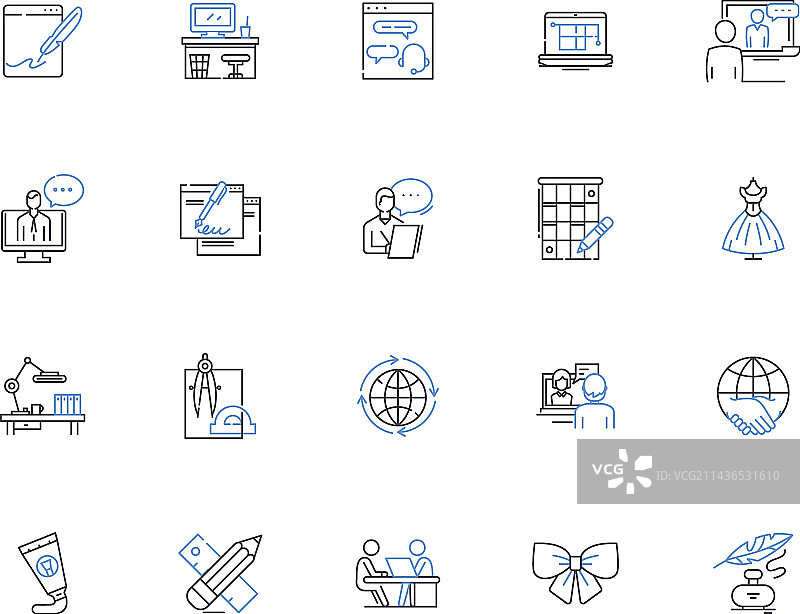 自由职业者图标合集图片素材