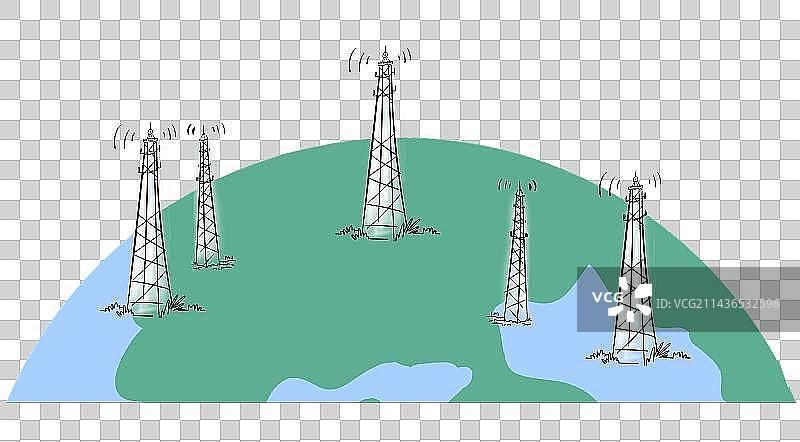 地球上的基站图片素材