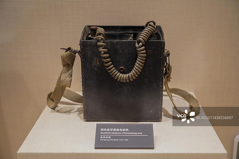 抗战时期国民党战地电话机图片素材