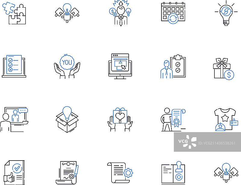 营销战略大纲图标系列品牌图片素材