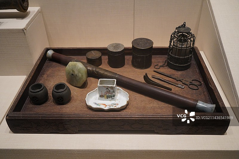 鸦片烟具图片素材