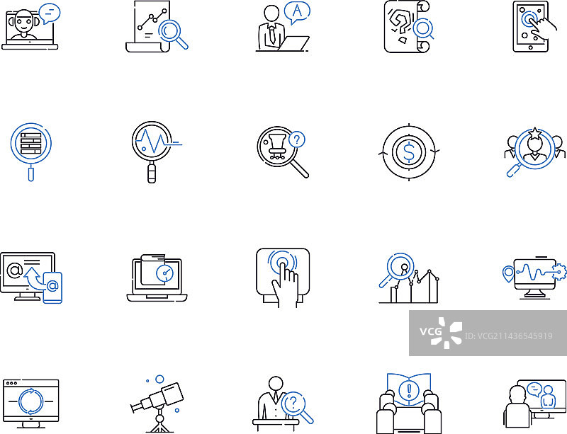 研发线稿图标合集图片素材