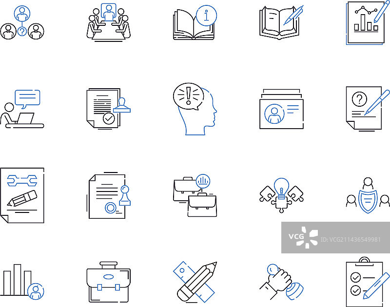 效率大纲图标合集图片素材