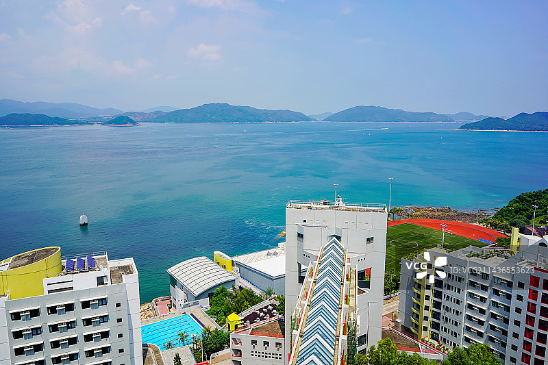 香港科技大学临海一隅风景图片素材