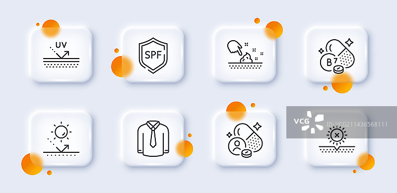 维生素UV防护及SPF防护系列图片素材