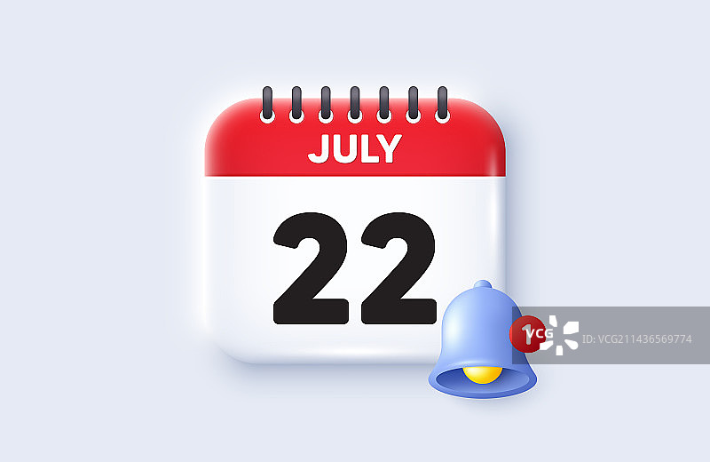 当月第22天图标活动日程日期图片素材