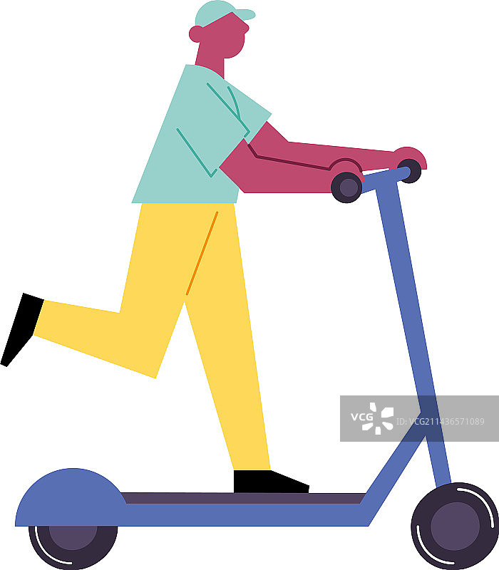 有趣的男人高速骑自行车图片素材