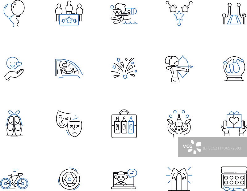 娱乐轮廓图标合集电影图片素材