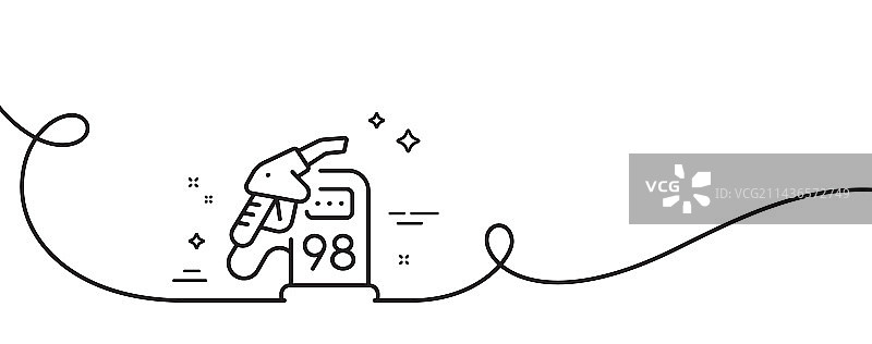 加油站线性图标图片素材