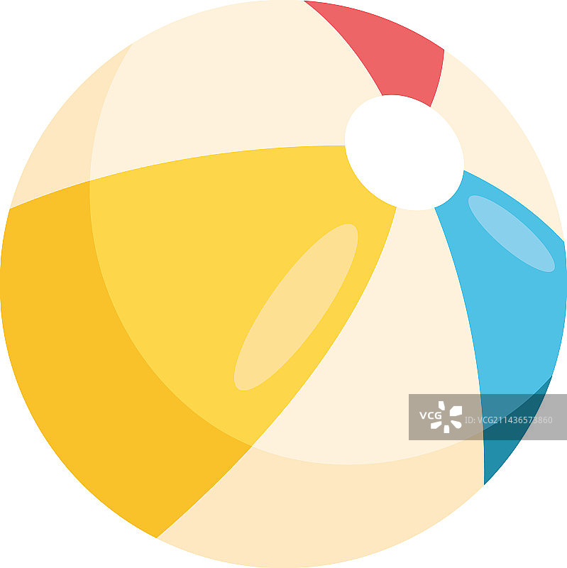 充气沙滩球图片素材