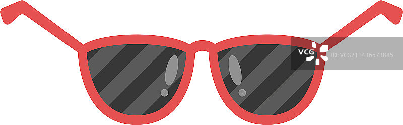 红色太阳镜设计图片素材