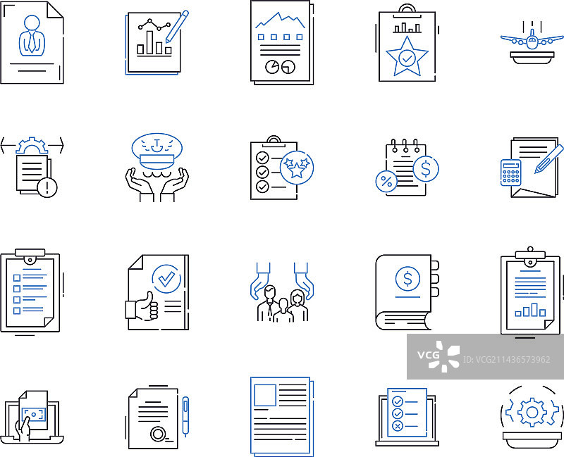 保险和法律大纲图标合集图片素材