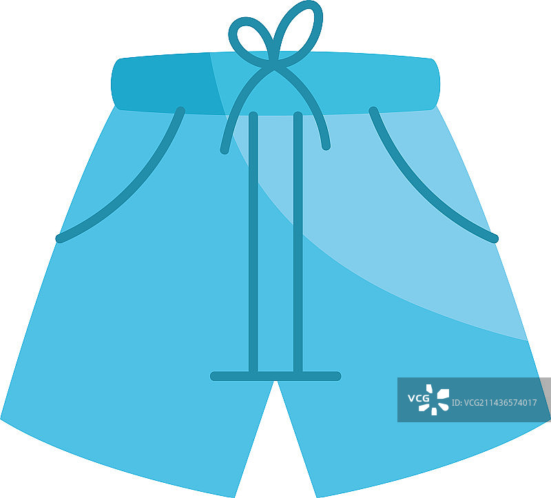 蓝色短裤设计图片素材